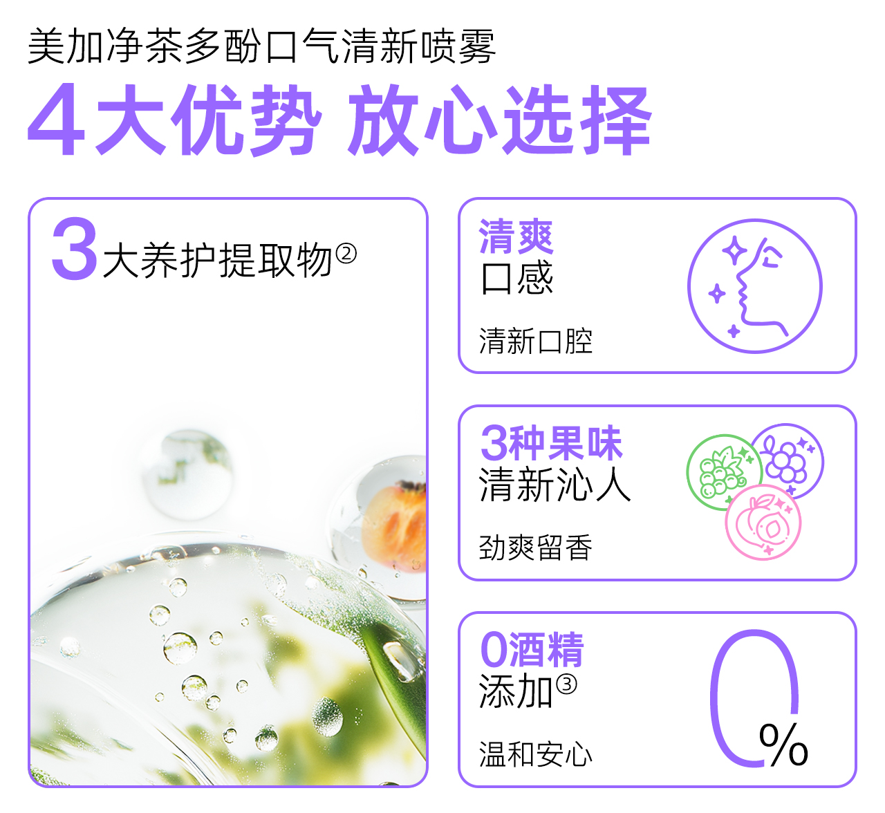 美加净茶多酚口气清新喷雾